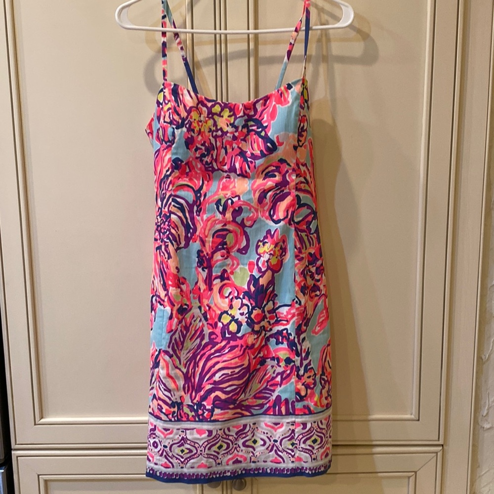 Lilly Pulitzer Pink and Blue Floral Dress